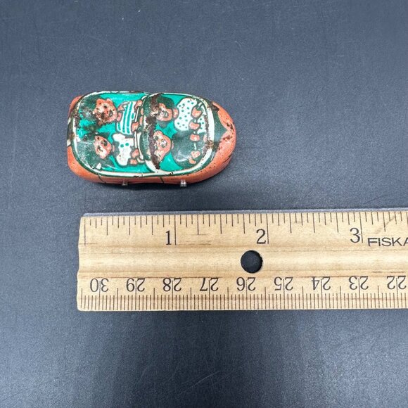 Vintage J Chein Metal Roller Coaster Car Toy 1950s Tin Litho Mini Mid Century - Picture 11 of 11